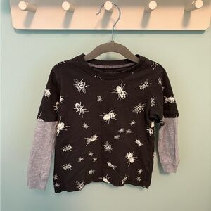 Carter's Charcoal Bug Print Shirt